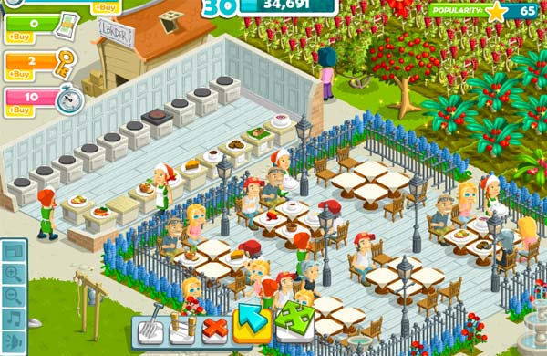 Para aumentar visto ropa Campo de minas Gourmet Ranch, un juego gratis para Facebook al estilo de CityVille, pero  con un restaurante – tuexpertojuegos.com